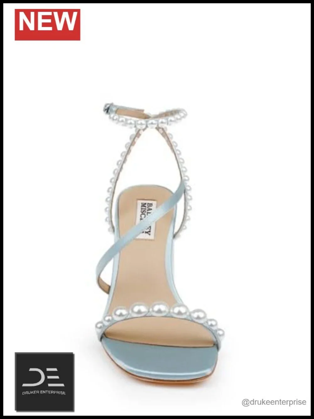 Badgley Mischka Jordyn Women's Heeled Sandals Silk Upper Block Heel Ankle Strap
